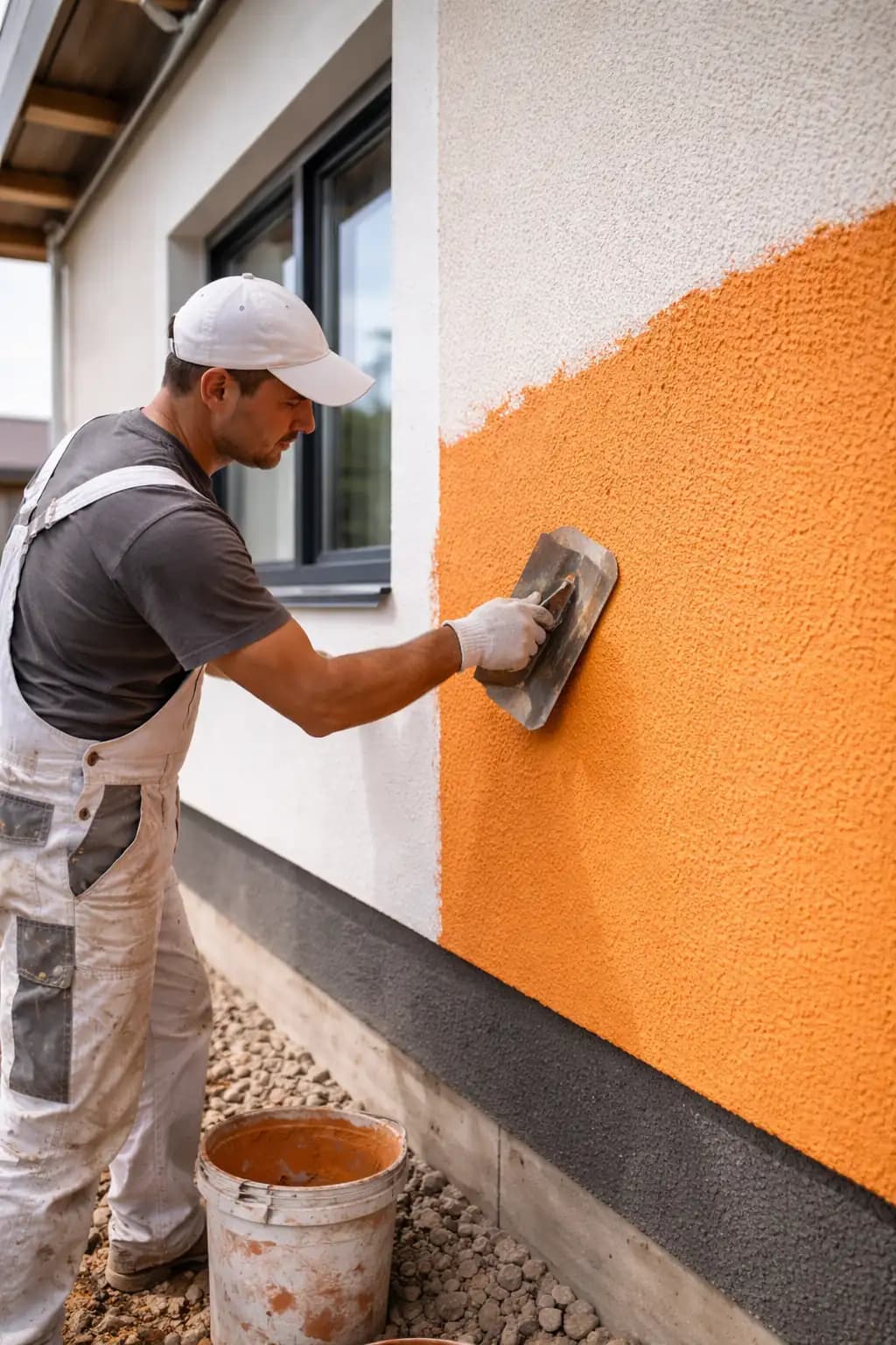 Vakolási és színezési munka - referencia kép